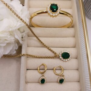 Parure safir verts