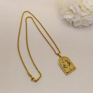 Collier bab mensour chaîne langue