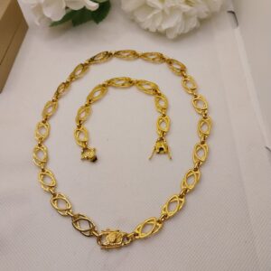 parure 8 fermeture Or en acier inoxydable